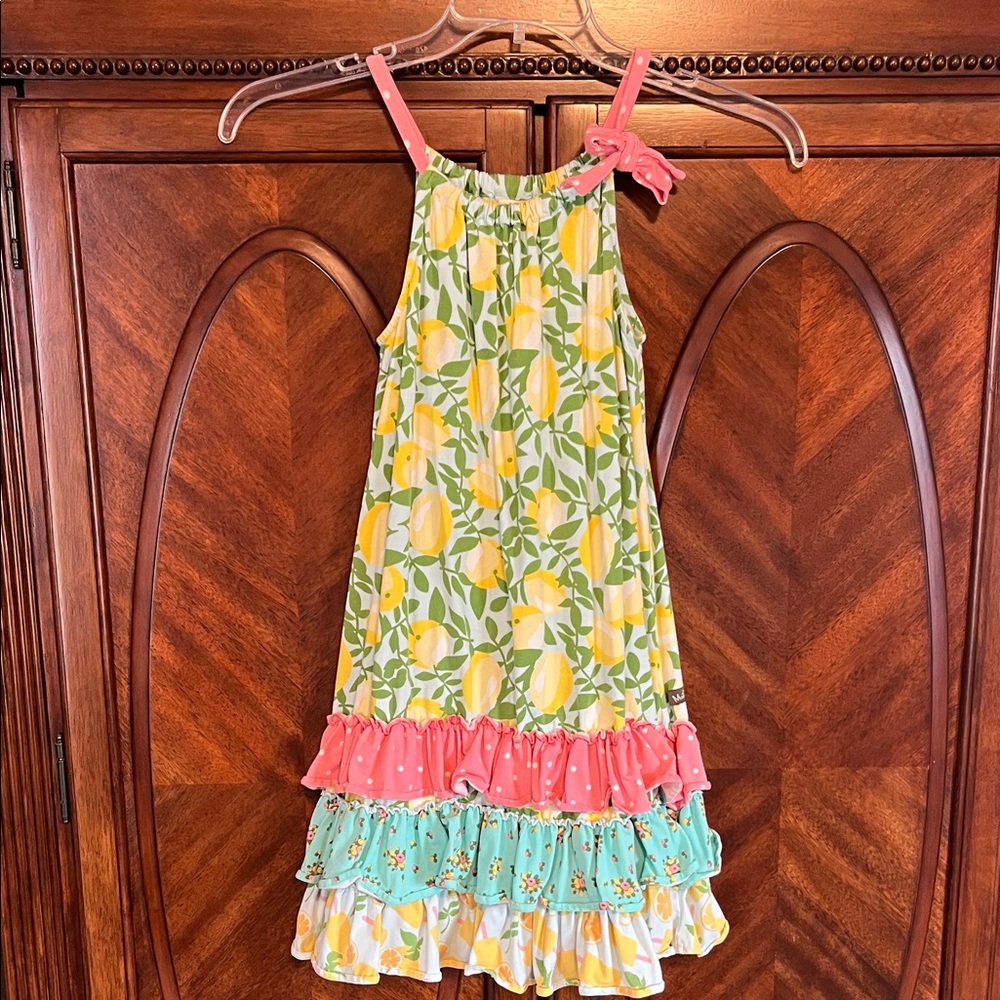 Matilda Jane Lemon Print Dress with Ruffles